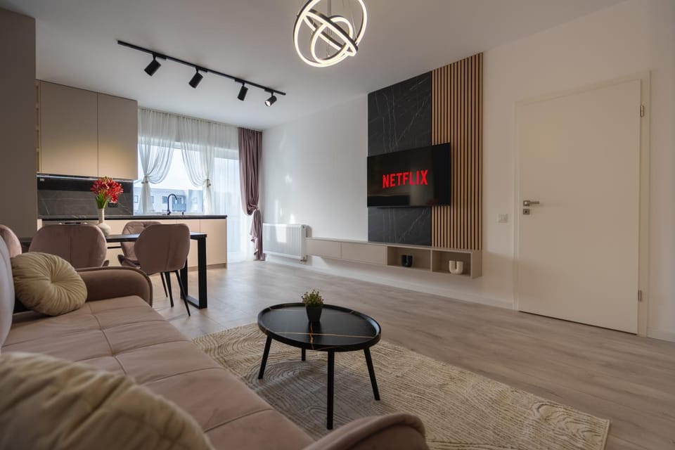 Living room, kitchen