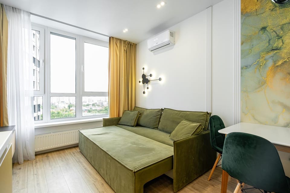 Living room, Seating area, heating, air conditioner