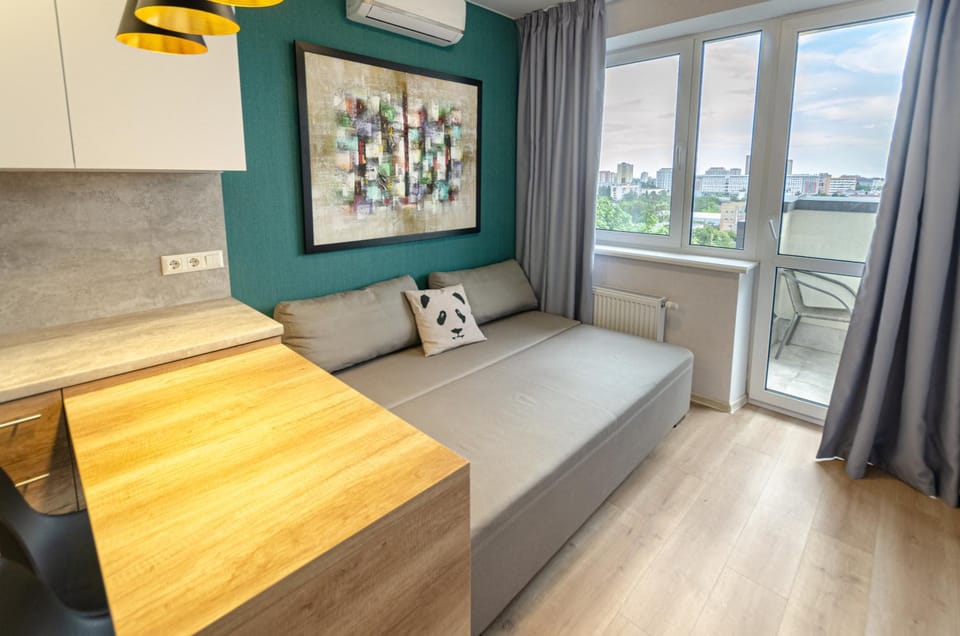 Living room, Seating area, heating, air conditioner
