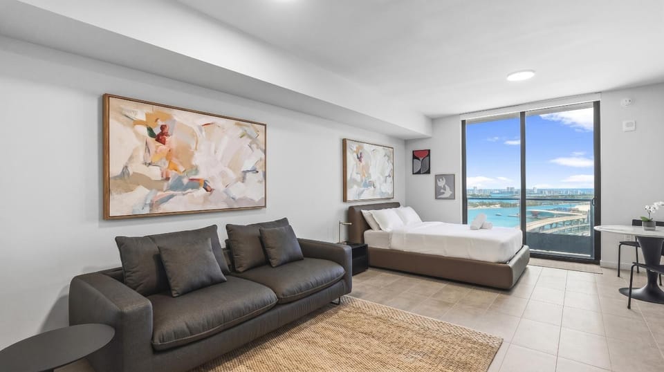 Bed, Living room, Photo of the whole room