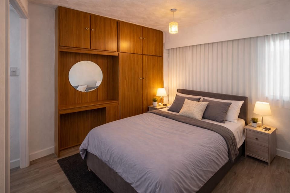 Bed, Bedroom, wardrobe