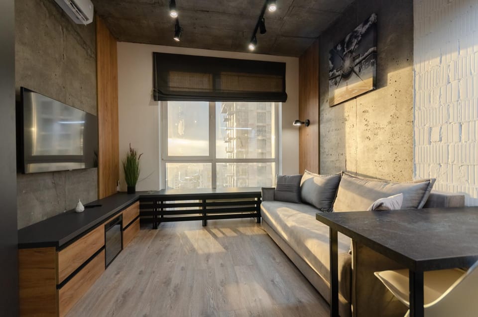 Bed, TV and multimedia, Living room, heating, air conditioner