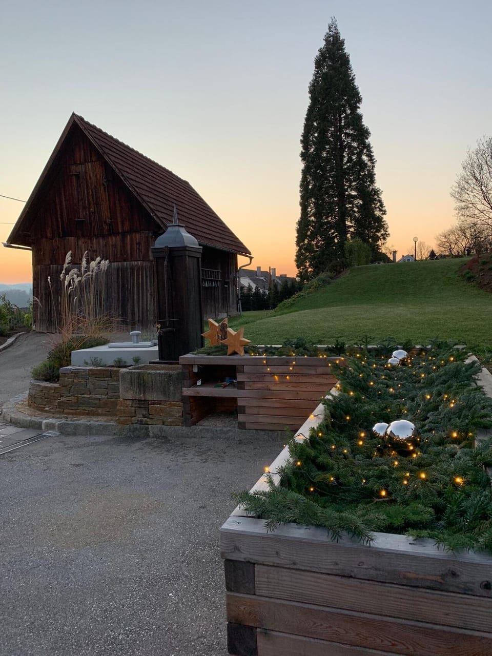 Garden, Sunset
