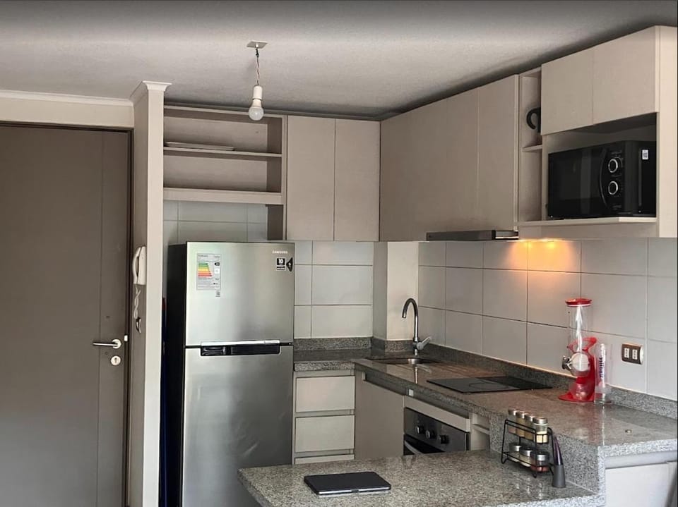 Kitchen or kitchenette, dishwasher, oven, stove