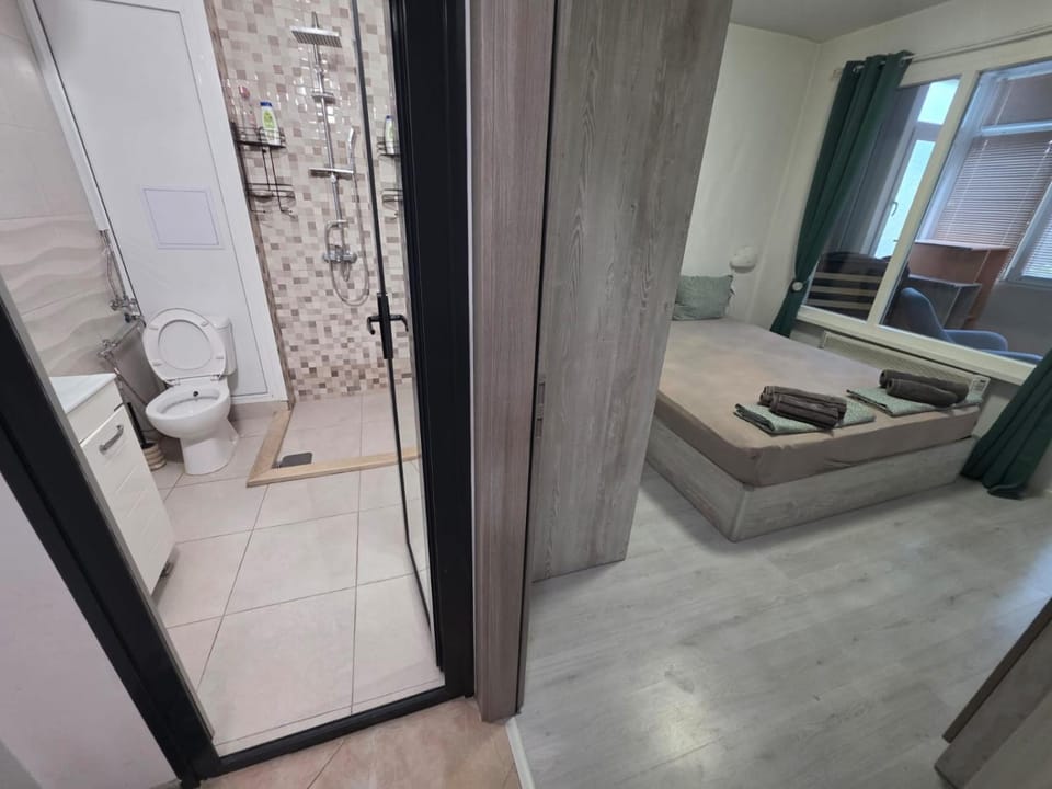 Shower, Toilet, Bathroom, towels