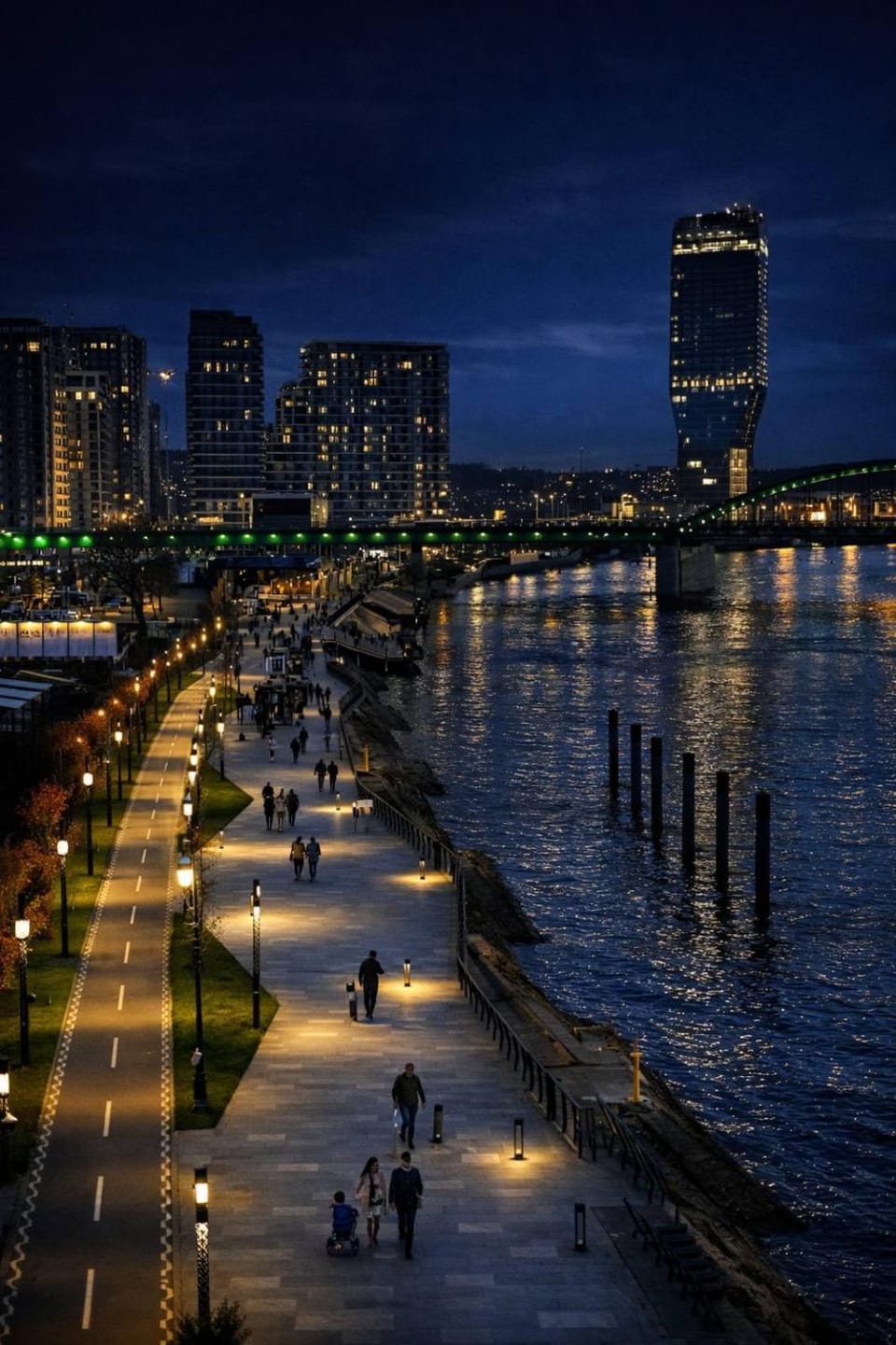 Nearby landmark, Night, People, Neighbourhood, Natural landscape, Beach, City view, Lake view, River view, Sea view, Street view, Location, group of guests, VIP