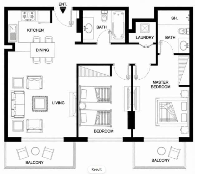 Free housekeeping visits during your stay - StayShort - Modern 2BR Retreat in Dubai South for 6 Apartment in Dubai