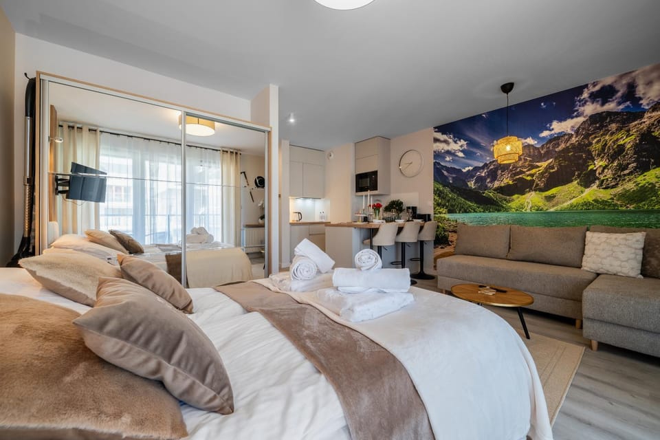 Bed, TV and multimedia, Living room, Photo of the whole room, Seating area, Bedroom