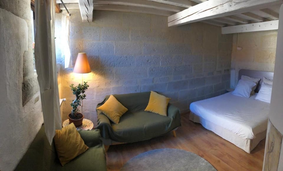 Property building, Living room, Bedroom