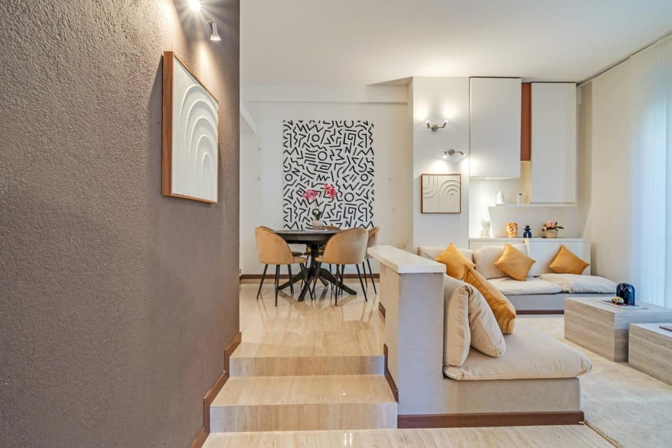 Living room, Seating area, Dining area