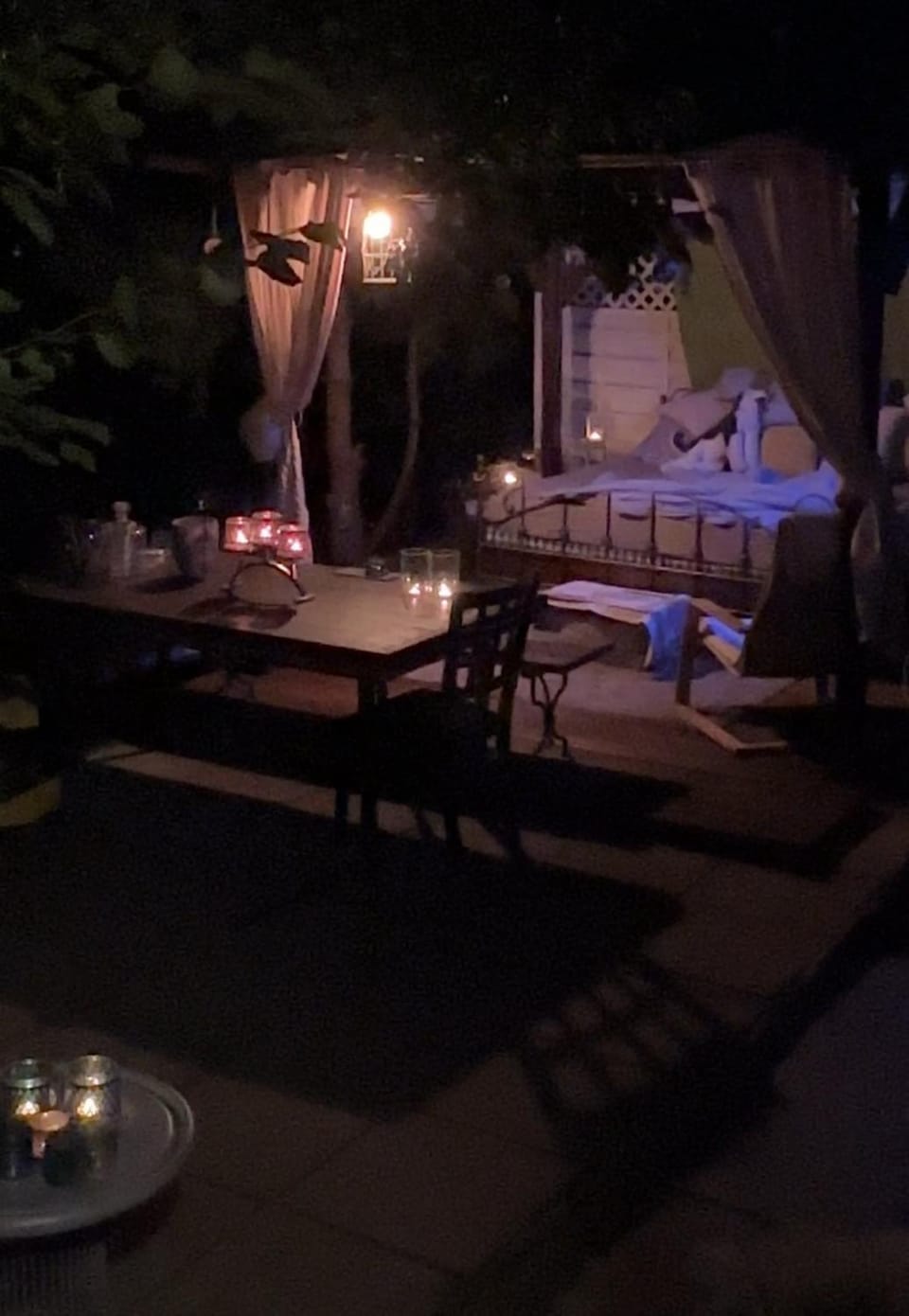 Bed, Night, Balcony/Terrace
