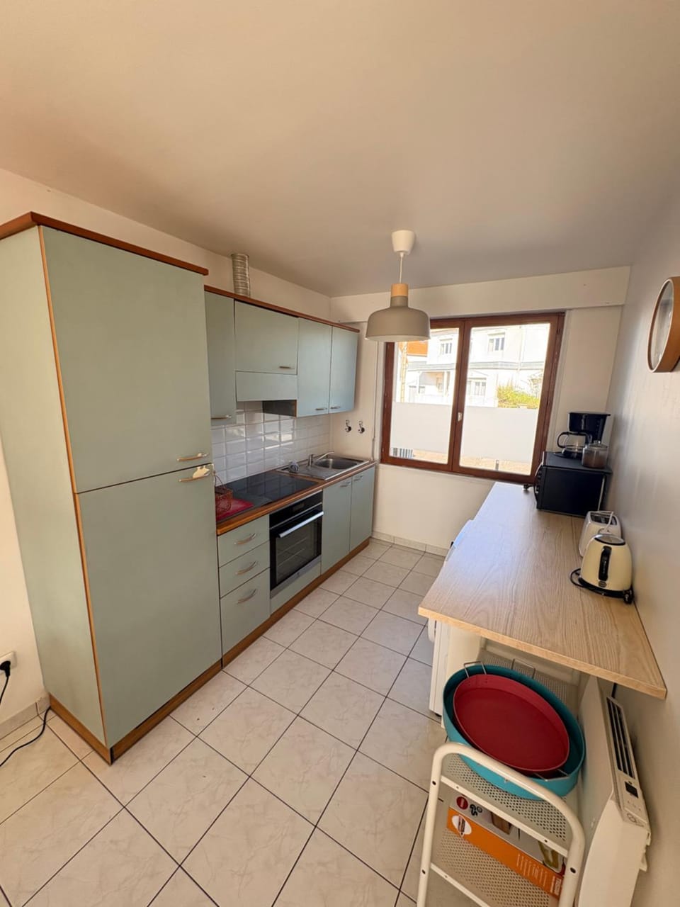 Kitchen or kitchenette, dishwasher, oven, stove, toaster