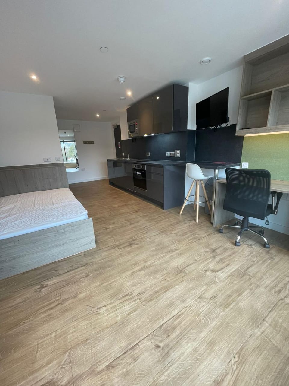 Bed, Kitchen or kitchenette, Photo of the whole room, minibar, oven