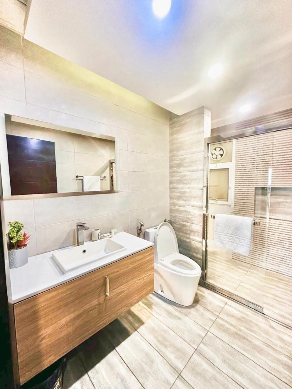 Toilet, Bathroom, towels