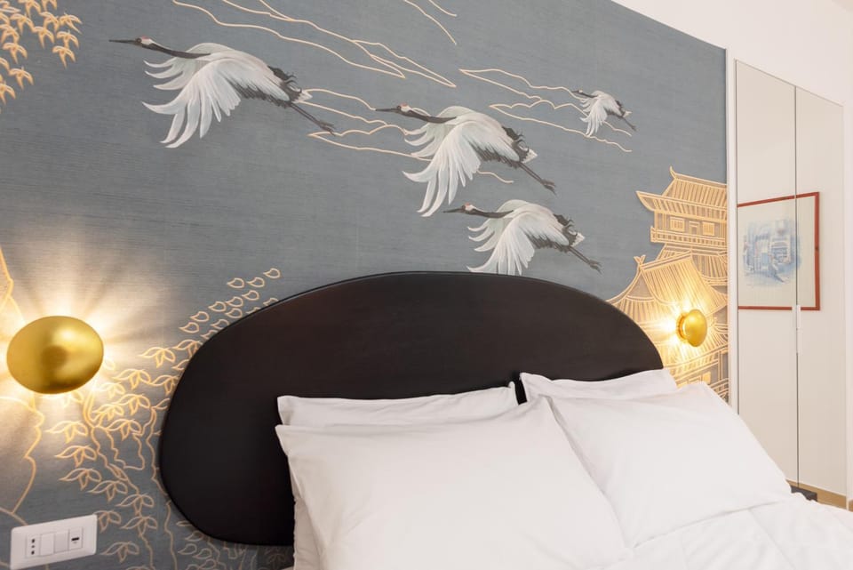 Bed, Decorative detail, Bedroom