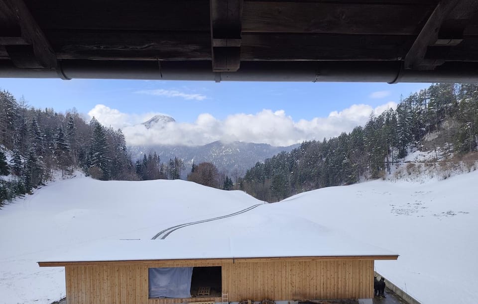 Day, Natural landscape, Winter, Mountain view