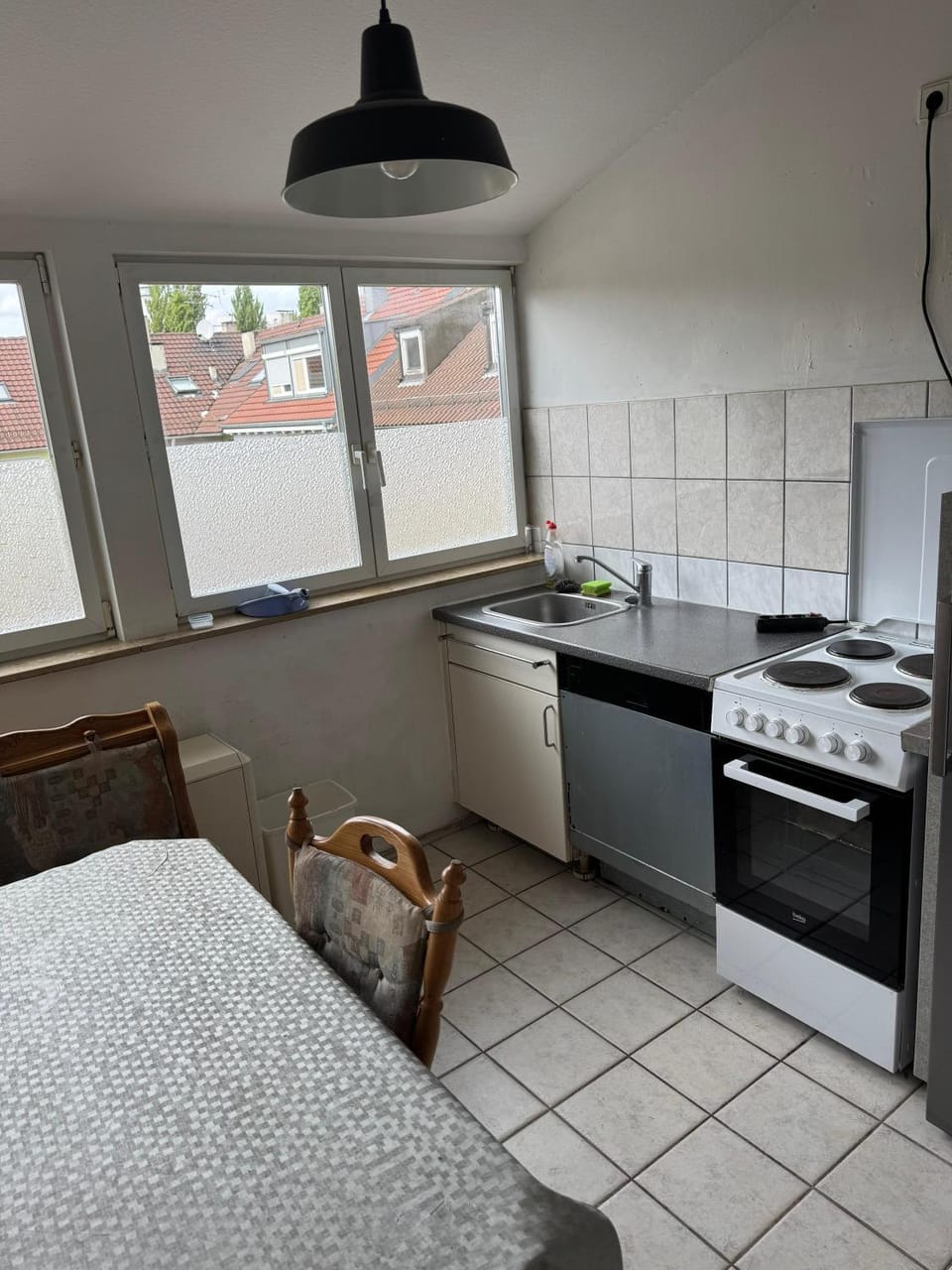 Kitchen or kitchenette, Dining area, dishwasher, oven, stove