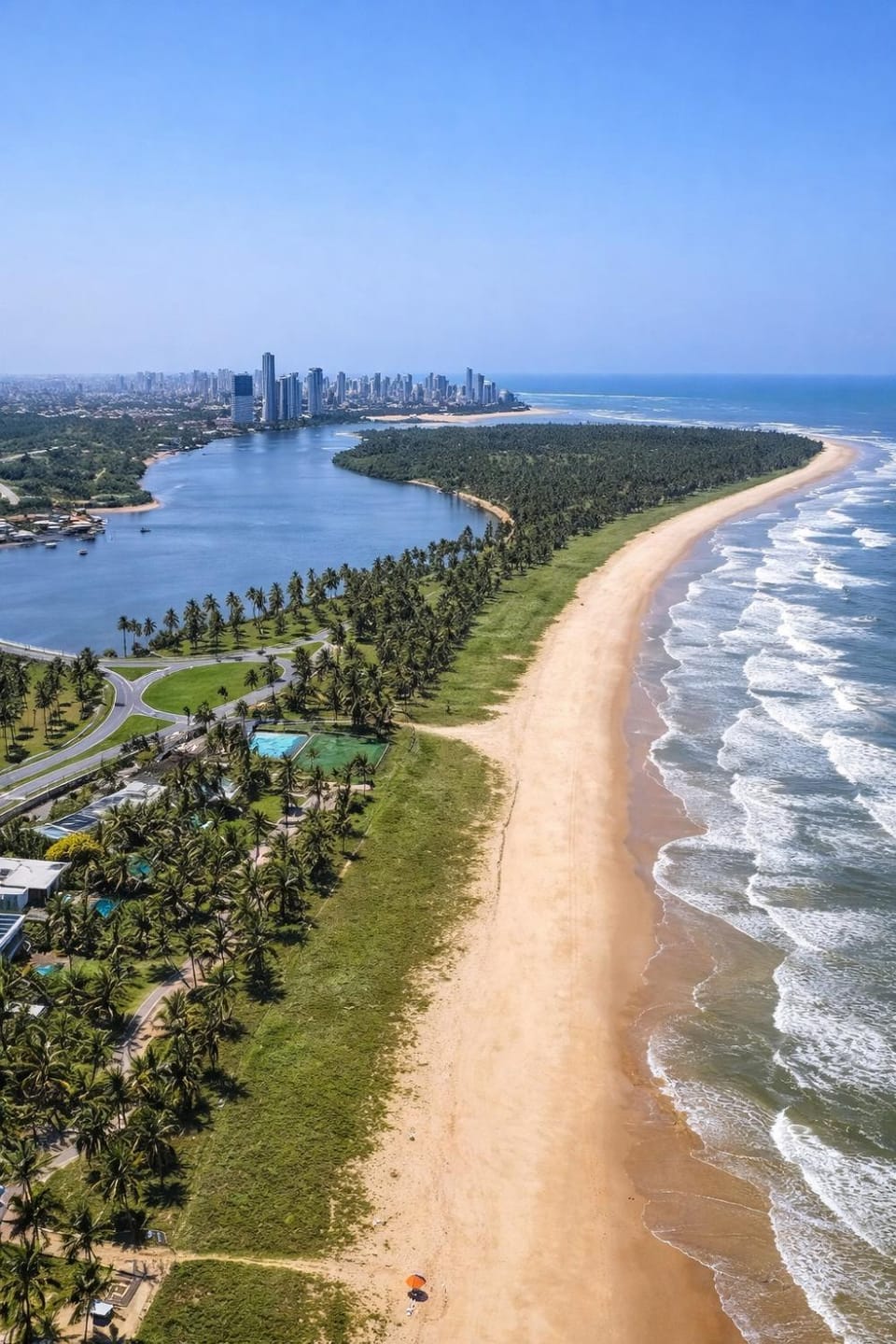 Nearby landmark, Day, Natural landscape, Beach, City view, River view, Sea view