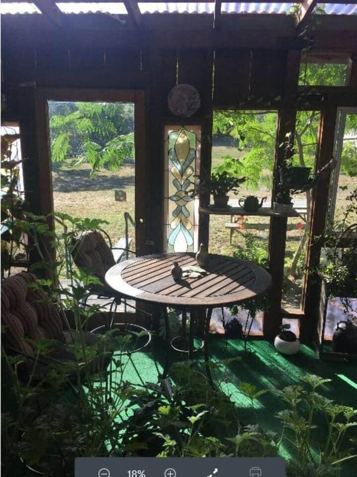 Patio, Natural landscape, Garden view