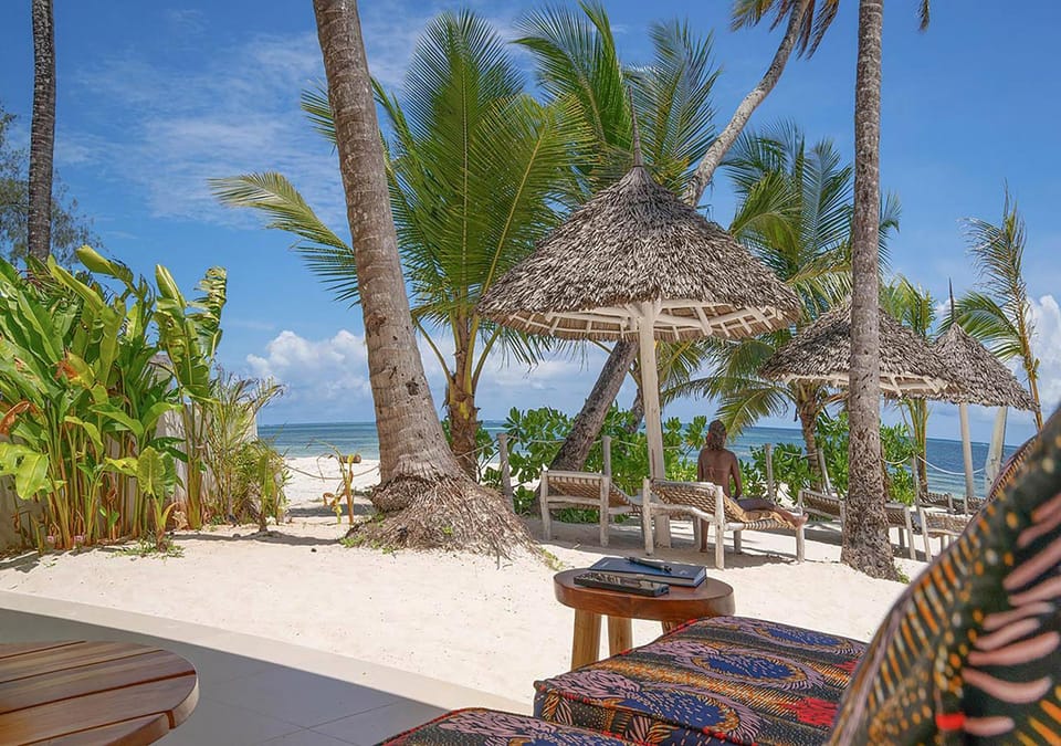 Beach, sunbed, sunbed