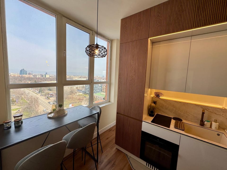 View (from property/room), Kitchen or kitchenette, City view