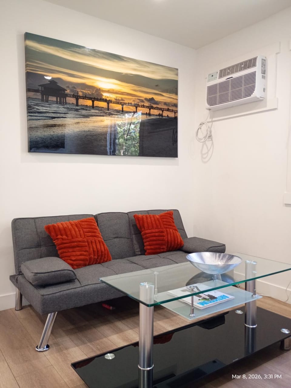 Living room, Seating area, air conditioner