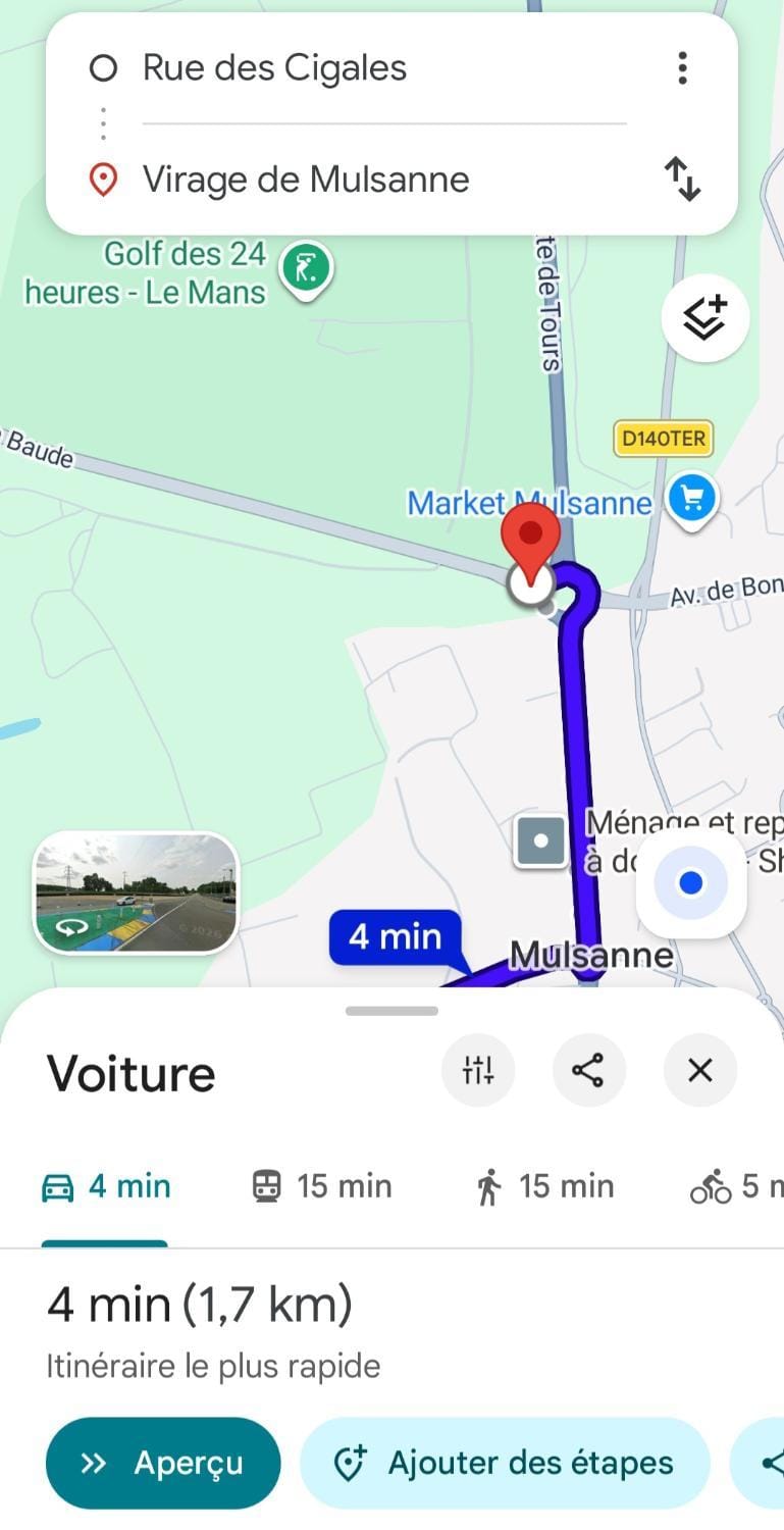 Chambre circuit 24h 900m du virage de Mulsanne Bed and Breakfast in Pays de la Loire