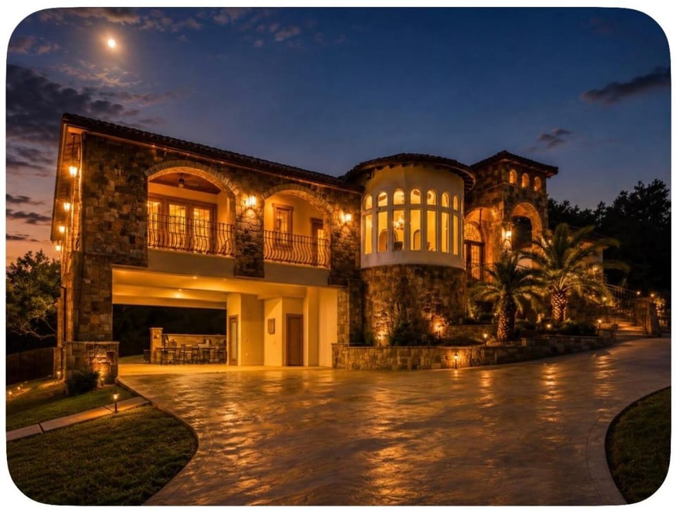 5 Star Grand Estate in Lone Star Forest Hideaway House in New Braunfels
