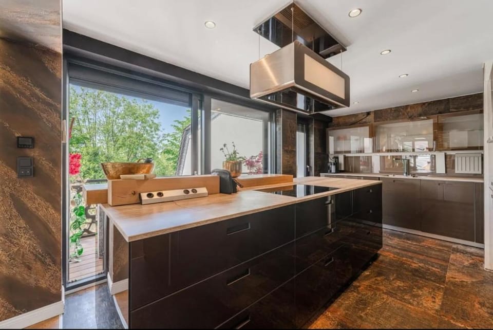 Kitchen or kitchenette, dishwasher, stove