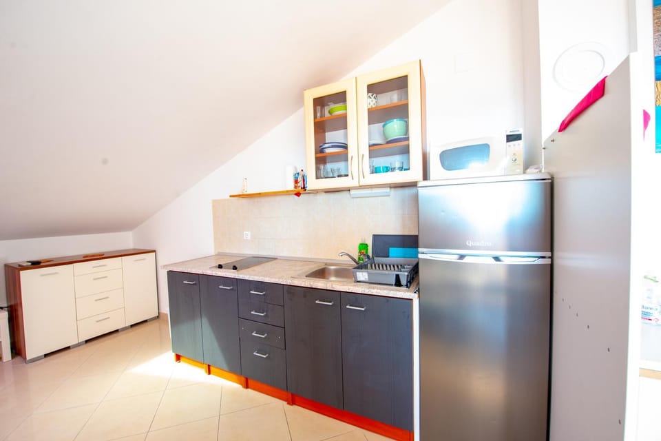 Living room, kitchen