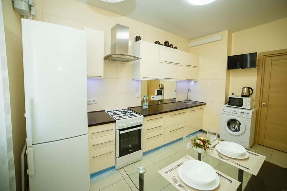 Coffee/tea facilities, Kitchen or kitchenette, Living room, Seating area, Dining area, dishwasher, oven, pet friendly, stove, washing machine, dryer