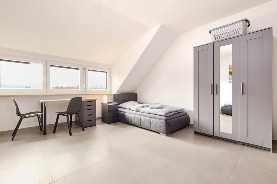 Bed, Photo of the whole room, Bedroom, wardrobe