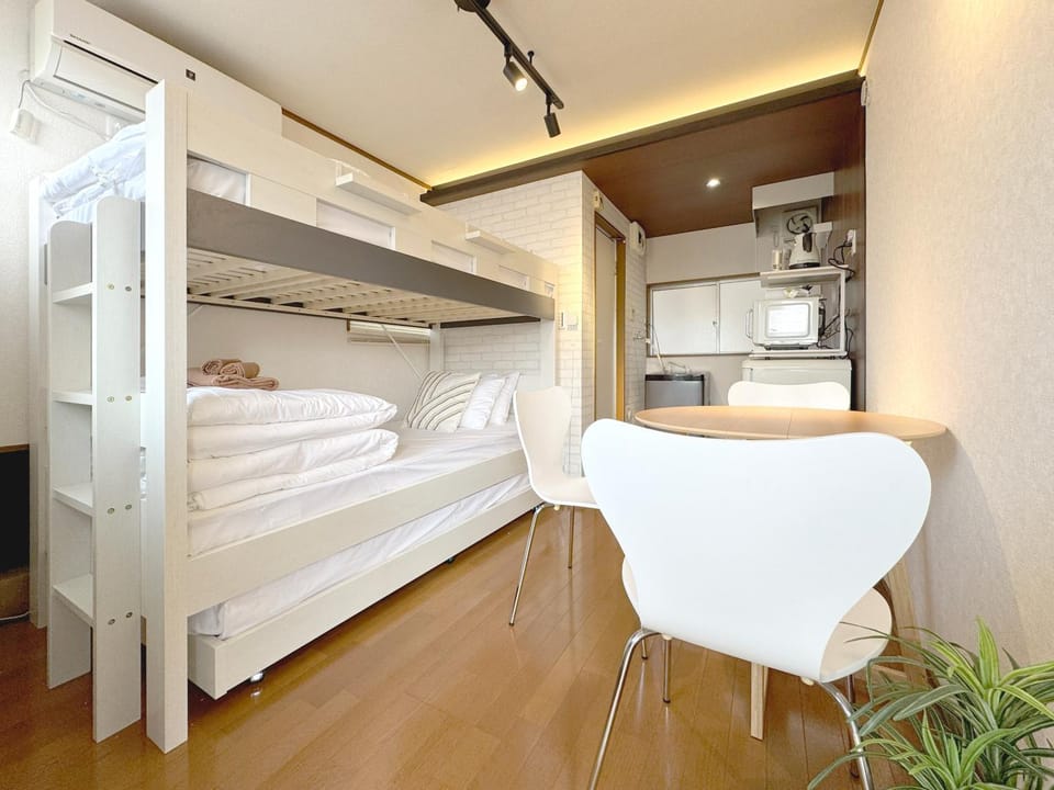 Photo of the whole room, Bedroom, bunk bed