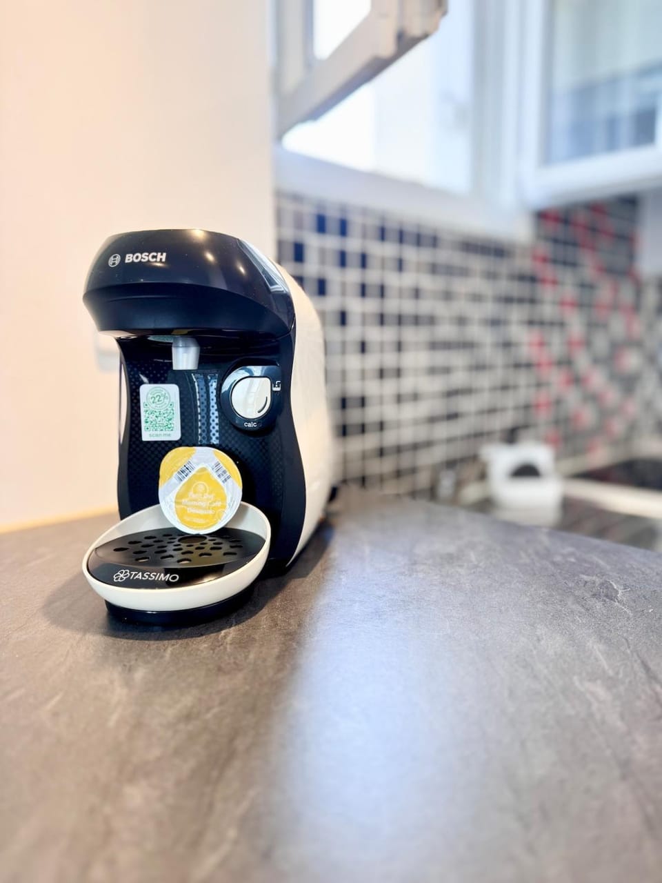 Kitchen or kitchenette, toaster