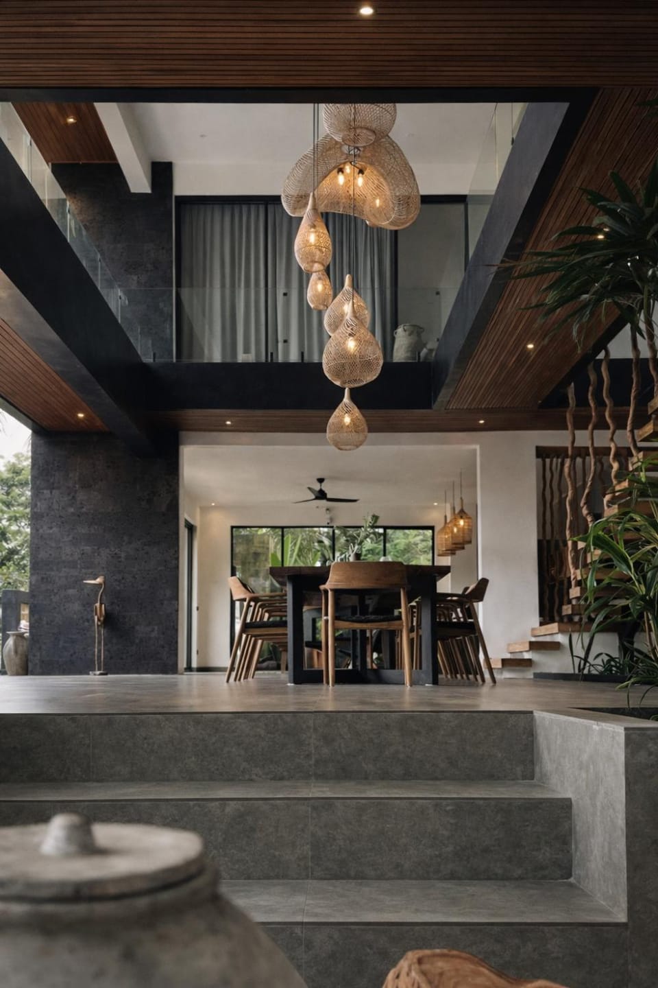 Living room, Seating area, Dining area