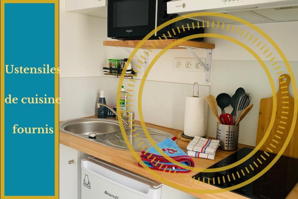 Le Chaleureux Studio 3- Parking - 20 min central Apartment in Centre-Val de Loire