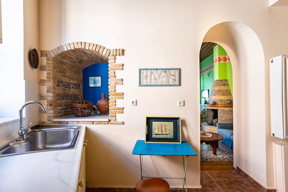 Sea view, Street view, kitchen