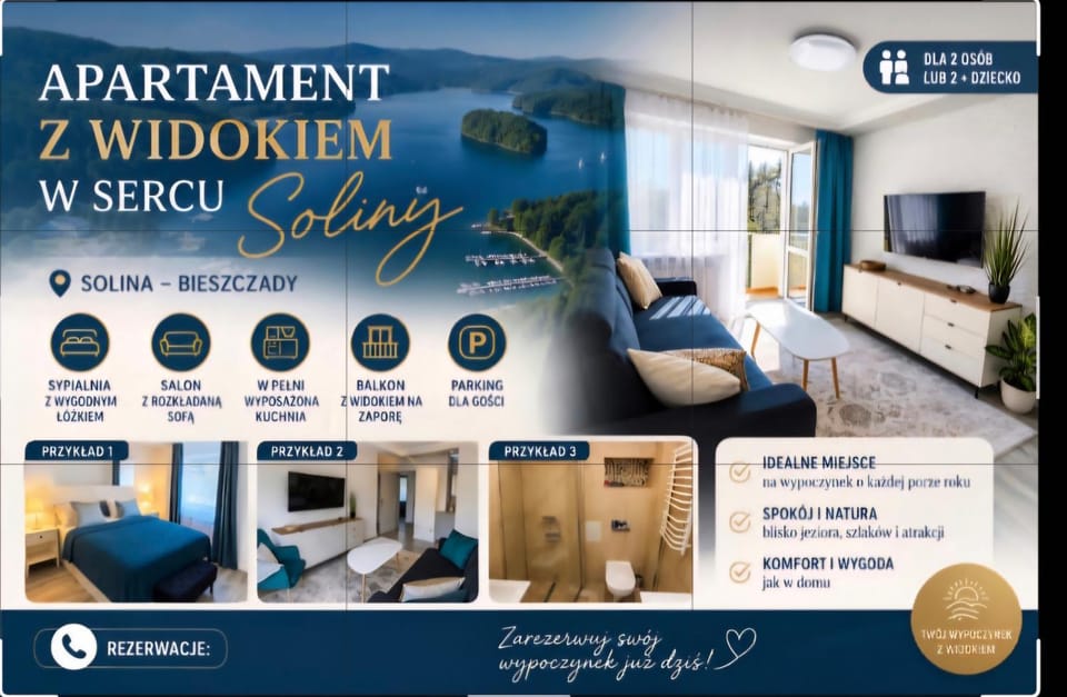 Solina 68na10 apartament na parterze z widokiem 72-50-51399 Apartment in Poland