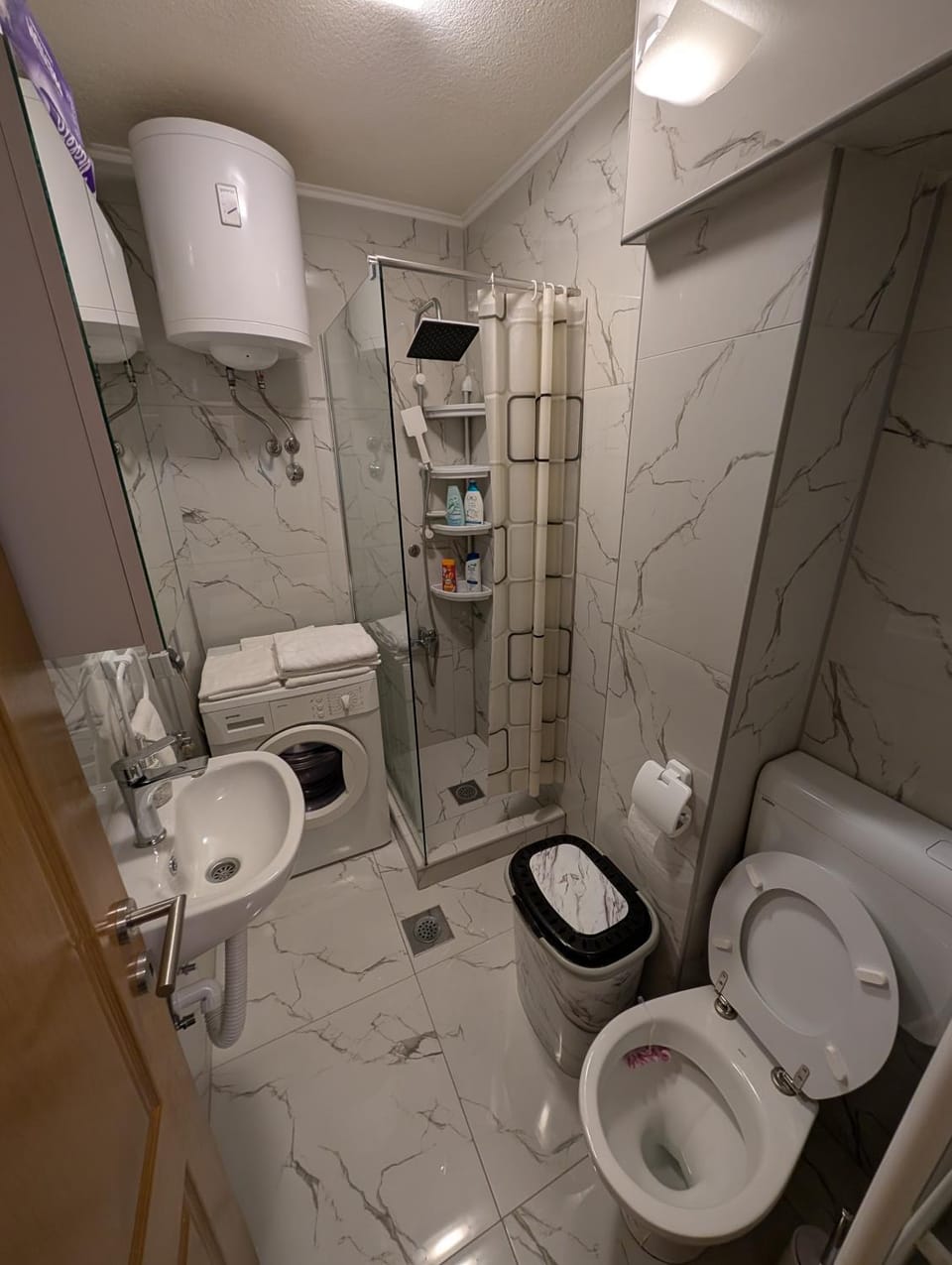 Shower, Bathroom, hair dryier