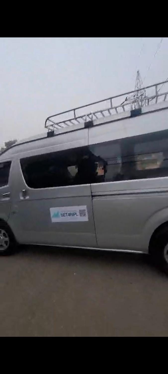 15 seater Luxary Hiace Vehicle Docked boat in Nepal