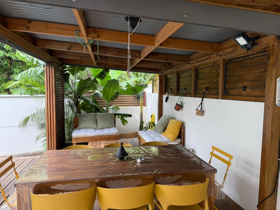 Patio, Seating area, Dining area
