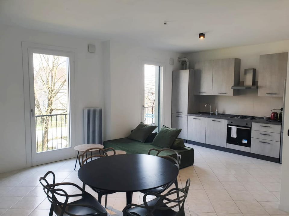 Living room, kitchen