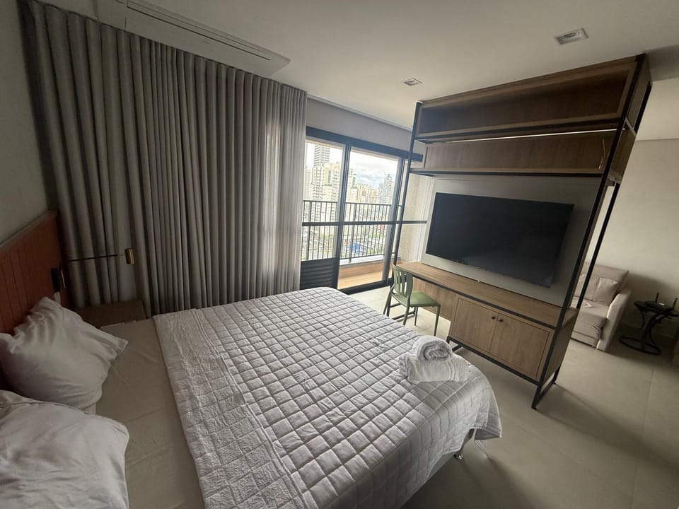 Flat HUB19 Setor Bueno - Próximo Parque Vaca Brava Apartment in Goiania