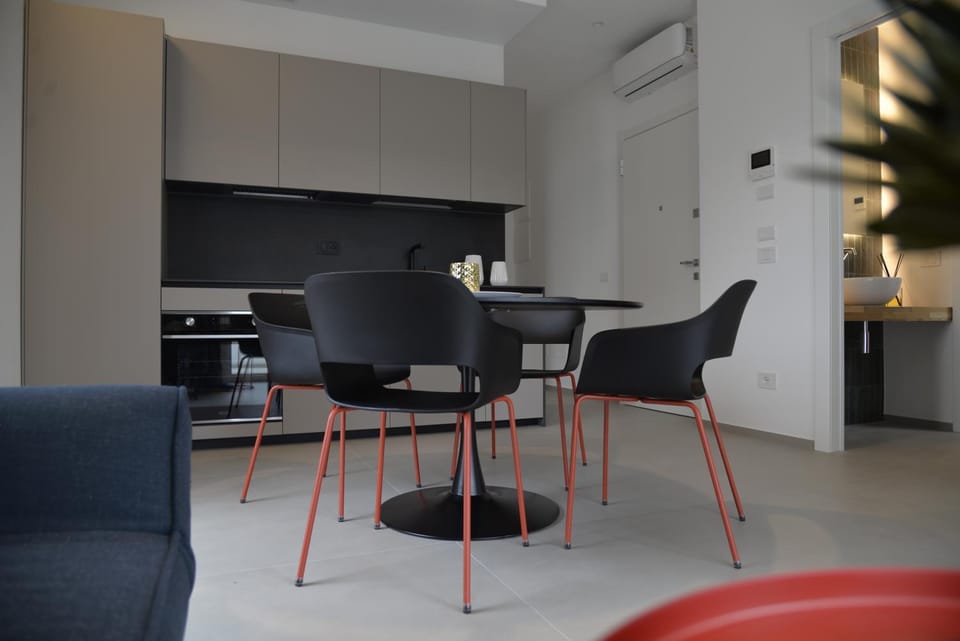 Kitchen or kitchenette, Living room, Dining area, stove