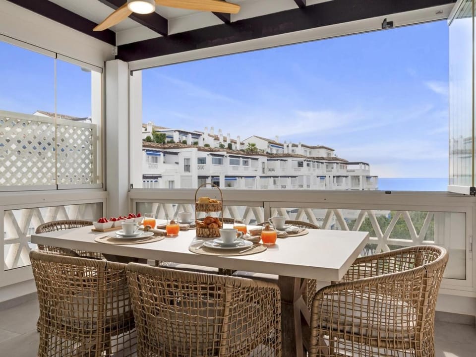 View (from property/room), Balcony/Terrace, Sea view