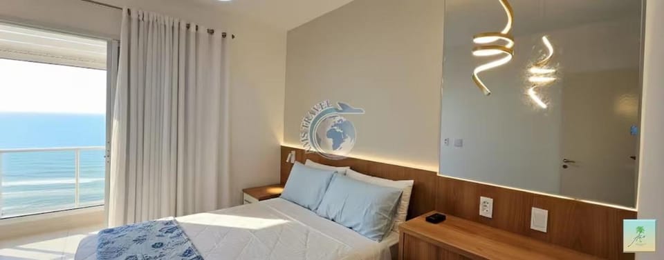 Bed, Natural landscape, Photo of the whole room, Bedroom, Sea view