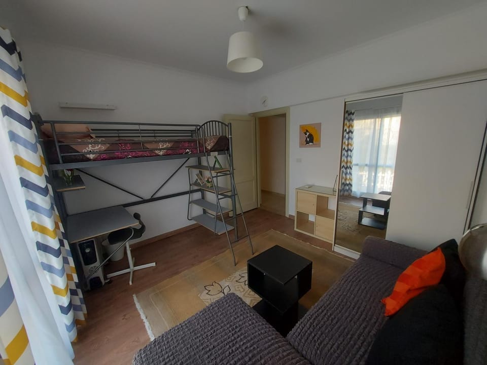 Seating area, Bedroom, Garden view