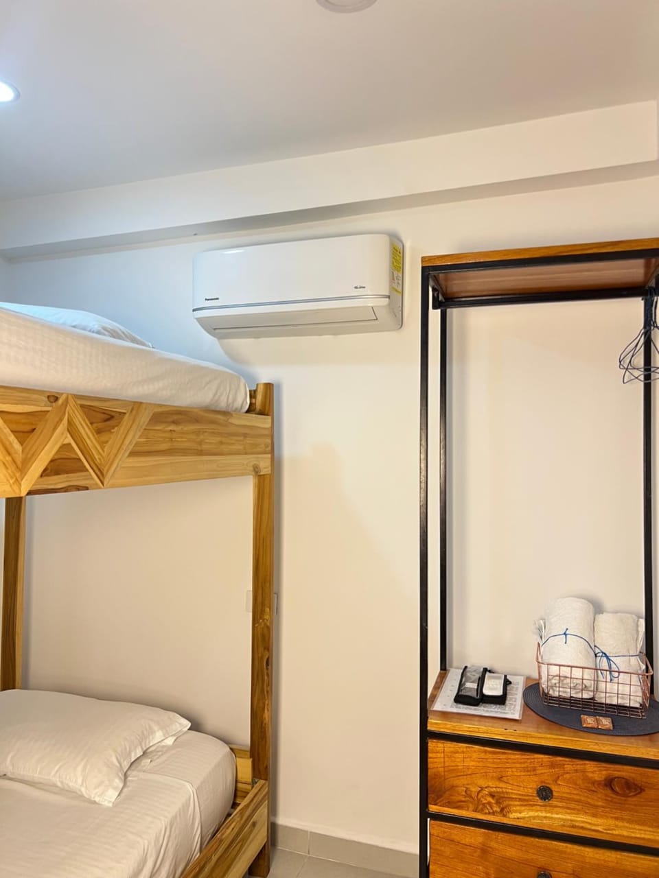 Bed, Bedroom, bunk bed, air conditioner