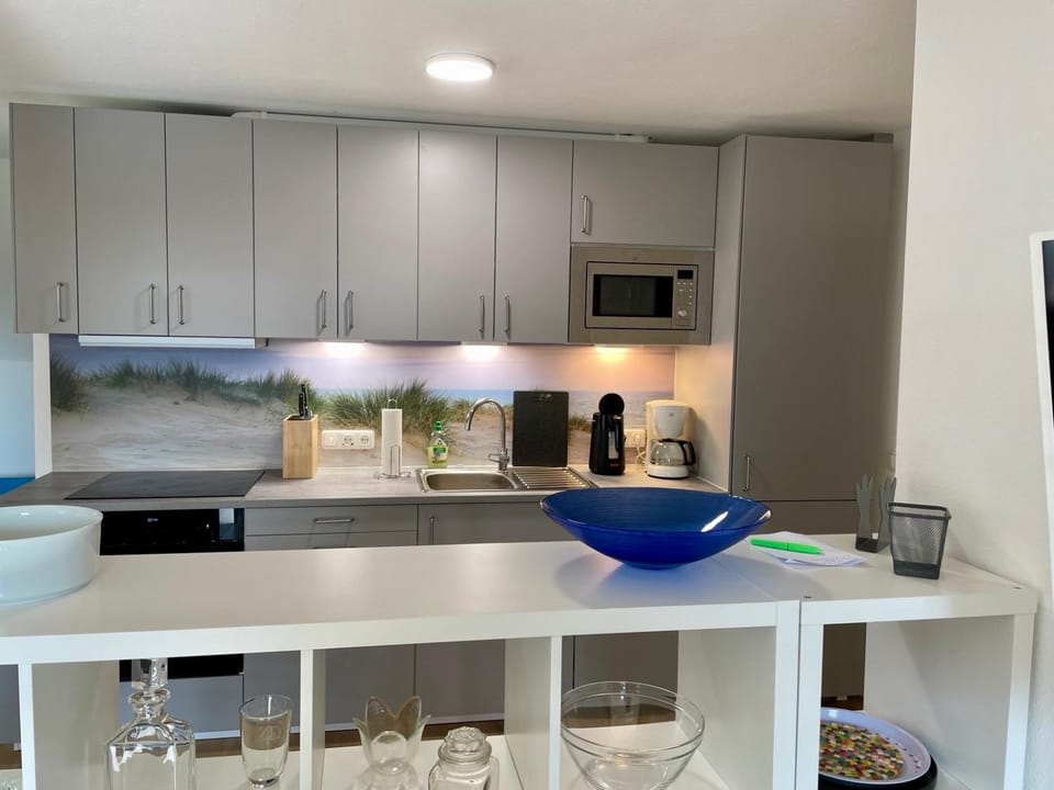 Kitchen or kitchenette, oven, stove