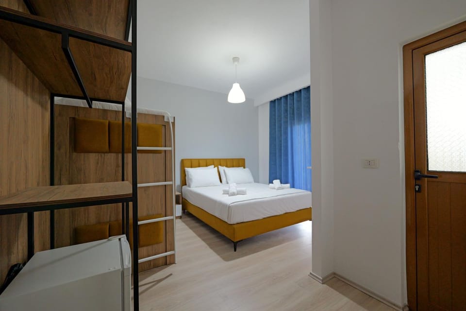 Bed, Photo of the whole room, Bedroom, towels, wardrobe